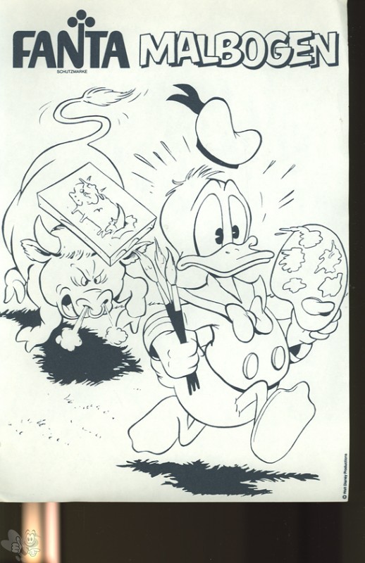 Donald Duck Malbogen DIN A4 1981