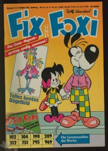 Fix und Foxi : 36. Jahrgang - Nr. 11 mit Bügelbild