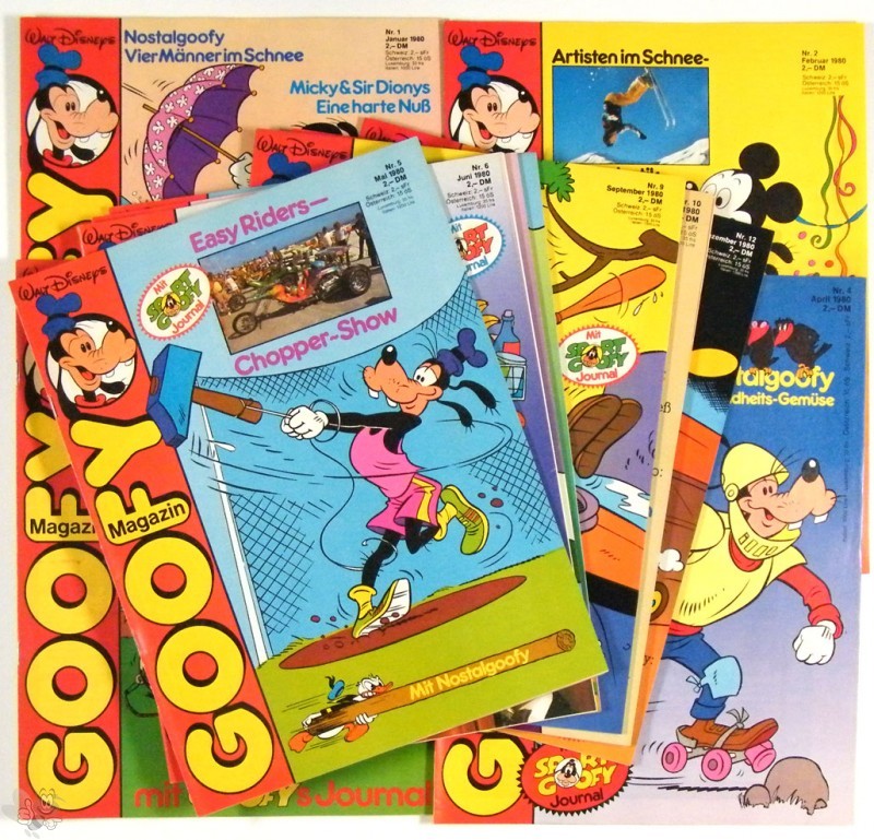 Goofy Magazin 2 Jahrgang 1980 alle 12 Hefte