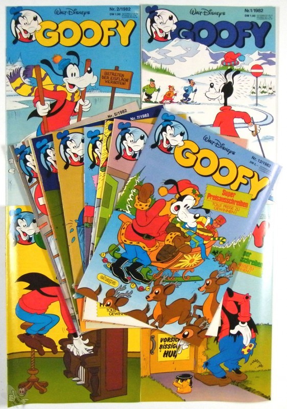 Goofy Magazin vierter Jahrgang 12 Hefte 1982