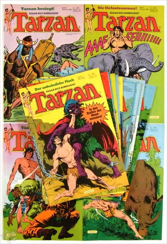 Tarzan Jahrgang 1983 Nr. 1 - 16 kompletter Jahrgang Ehapa
