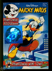 Micky Maus 11/1989 mit Phantomias Coversticker