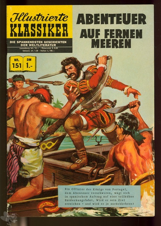Illustrierte Klassiker 151: Abenteuer auf fernen Meeren (1. Auflage)