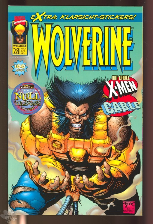 Wolverine 28 Prestige mit Klarsicht Stickern
