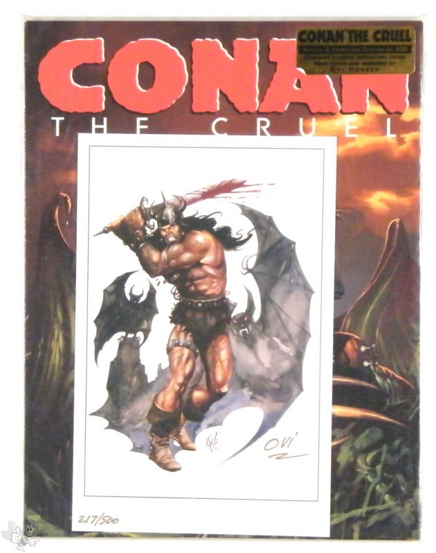 Conan the Cruel ~ 1st Print Trade Paperback~ Art Book w/ Signed Plate