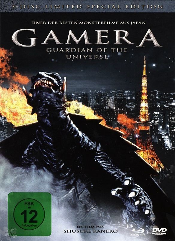 Gamera - Guardian of the Universe (3-Disc Lim. Special Edition, 2 DVD&#039;s+Blu-ray)