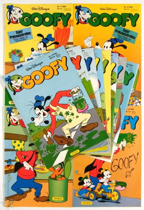 Goofy Magazin sechster Jahrgang 12 Hefte 1984