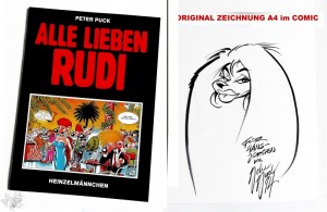 Rudi 1: Alle lieben Rudi MIT ORIGINAL ZEICHNUNG von PETER PUCK im Album