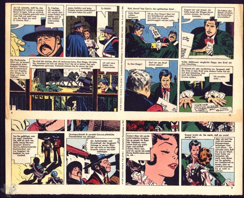 Micky Maus 1963: Nr. 19 - lose Beilage 2 Comicstreifen 