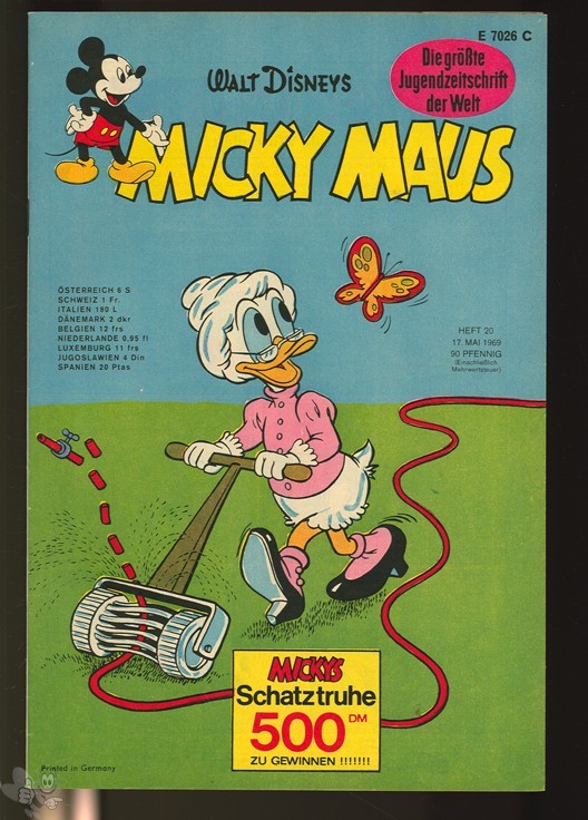 Micky Maus 20/1969 mit den Klappseiten