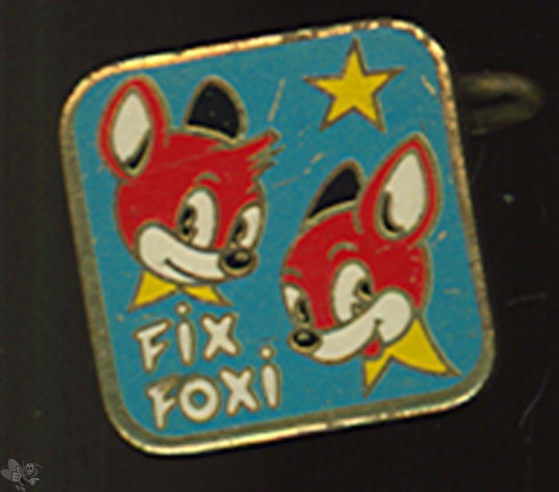 Fix und Foxi Klubnadel in blau