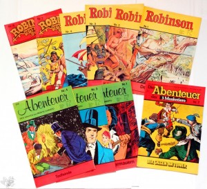 KONVOLUT Arotal Verlag  1977  : Robinson und Co, 10 Hefte