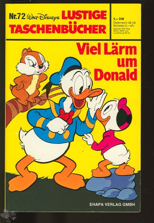 Walt Disneys Lustige Taschenbücher 72: Viel Lärm um Donald (1. Auflage)