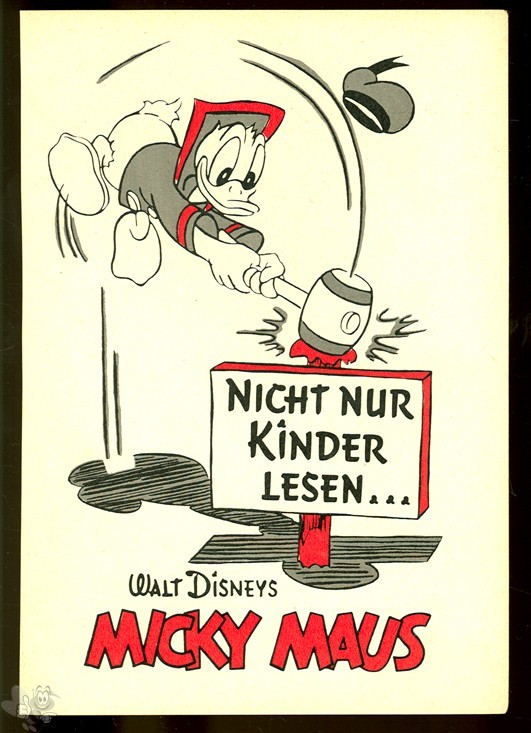 Donald Duck Anzeige mit Plakatmotiv