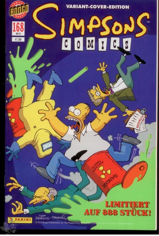 Simpsons Comics 168: (Variant Cover-Edition)