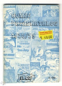 Comic Preiskatalog 3: 1978/79