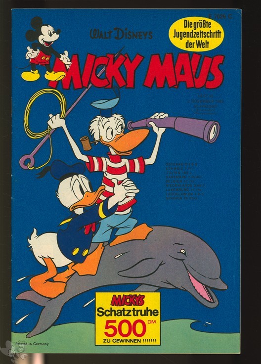 Micky Maus 45/1969 mit den Klappseiten
