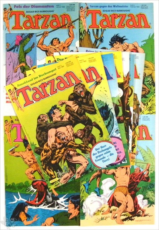 Tarzan Jahrgang 1982 Nr. 1 - 11 Ehapa