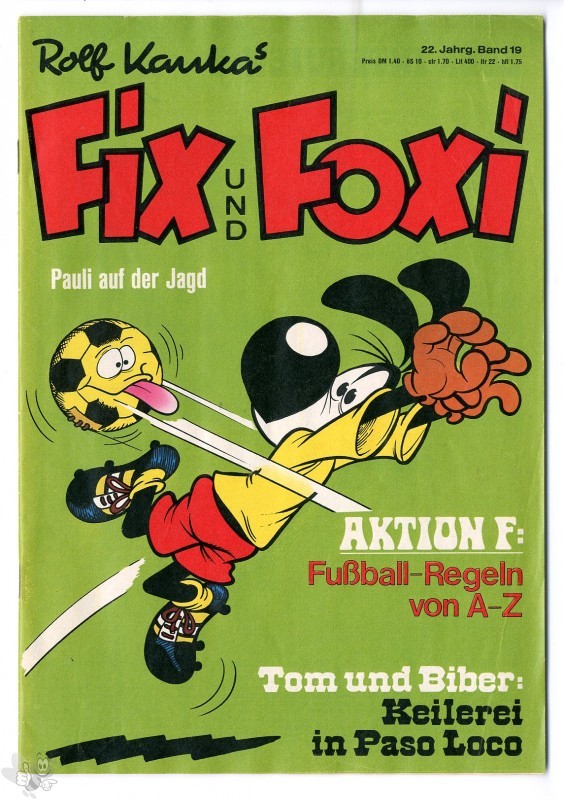 Fix und Foxi : 22. Jahrgang - Nr. 19