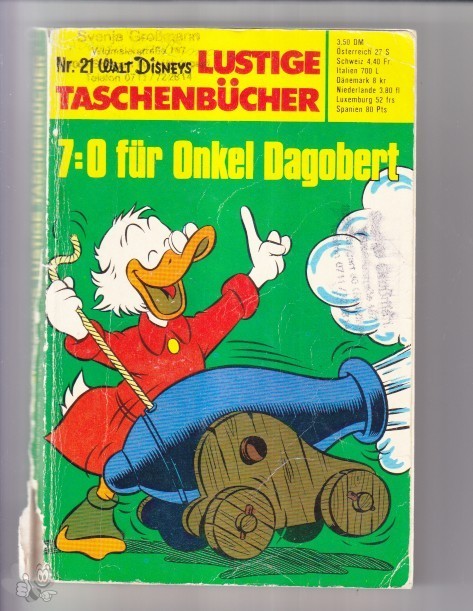 Walt Disneys Lustige Taschenbücher 21: 7:0 für Onkel Dagobert (1. Auflage)