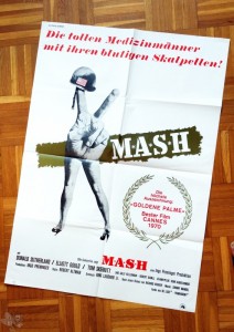 Filmplakat deutsch zu &quot;MASH&quot;, 1970, gefaltet