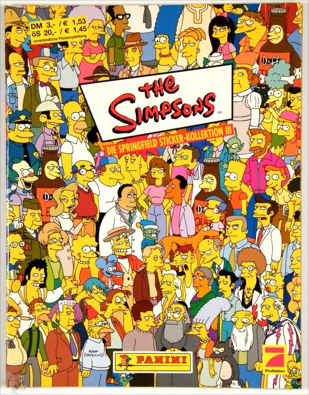 Simpsons Sticker Kollektion III.