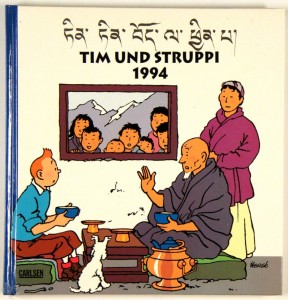 Tim und Struppi Kalender Buch 1994 Hardcover 