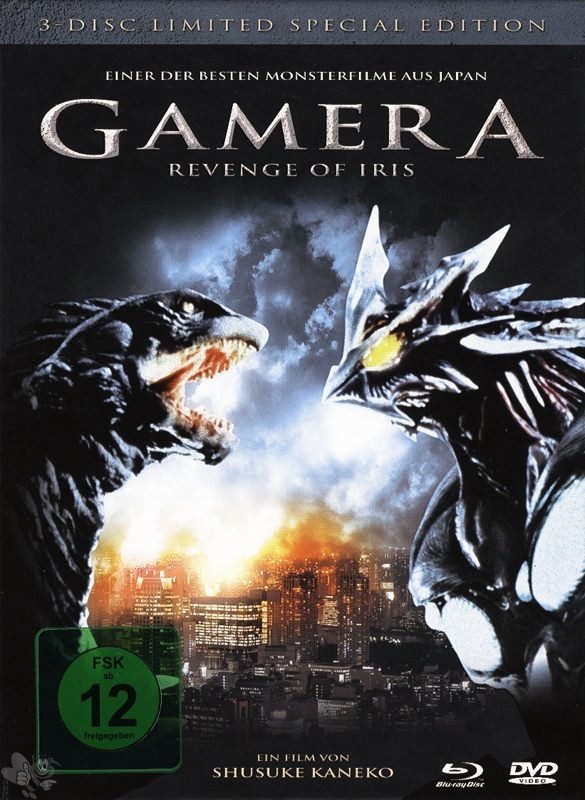Gamera 3 - Revenge of Iris (3-Disc Limited Special Edition, 2 DVD&#039;s + Blu-Ray)