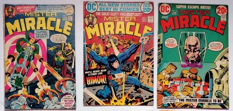 MISTER MIRACLE 1975 Konvolut Nr. 7, 9 &amp; 10, US Hefte DC, 