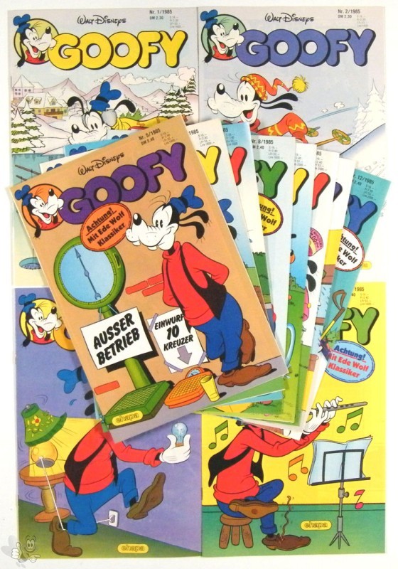 Goofy Magazin siebenter Jahrgang 12 Hefte 1985