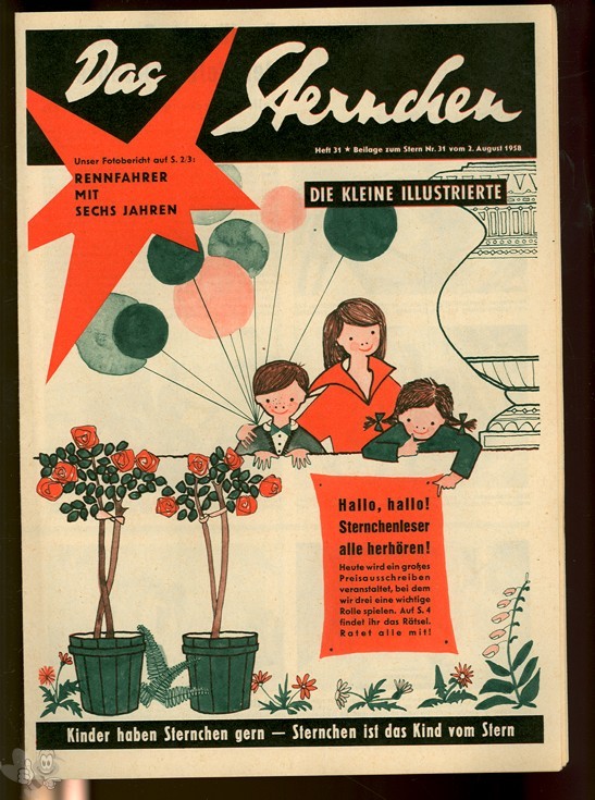 Sternchen 1958 Nr. 31 (Stern - Kinderbeilage)