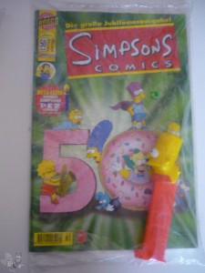 Simpsons Comics 50 OVP mit Pez Spender