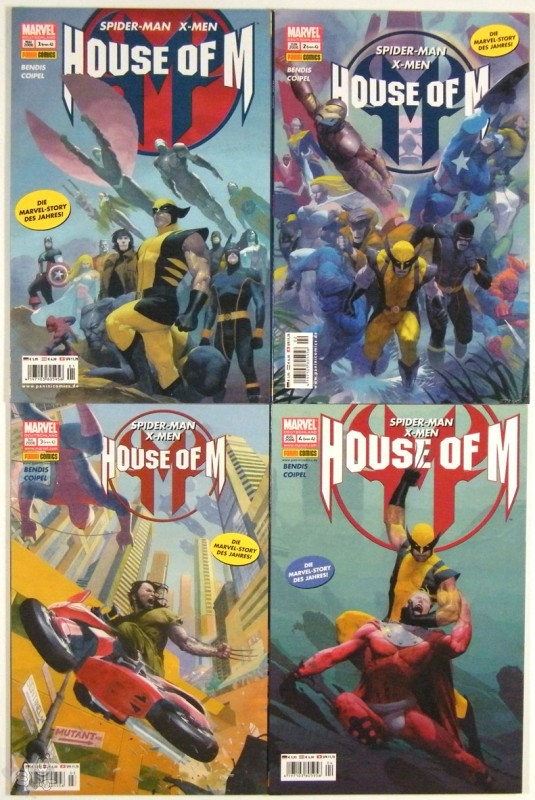 House of M 1-4 komplette Serie 
