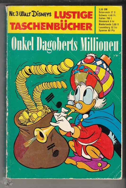 Walt Disneys Lustige Taschenbücher 3: Onkel Dagoberts Millionen (höhere Auflagen) (LTB)