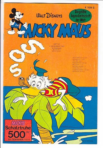 Micky Maus 1969: Nr. 49: