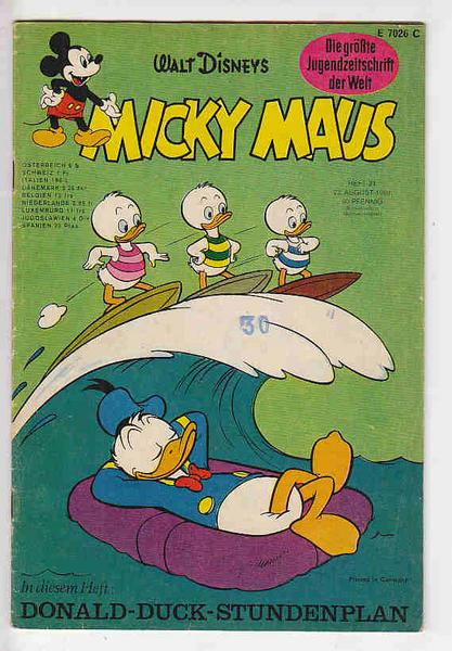 Micky Maus 1969: Nr. 34: