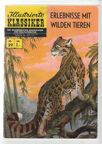 Illustrierte Klassiker 29: Erlebnisse mit wilden Tieren (3. Auflage)