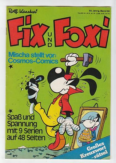Fix und Foxi: 22. Jahrgang - Nr. 33