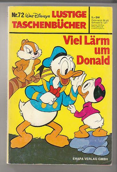 Walt Disneys Lustige Taschenbücher 72: Viel Lärm um Donald (1. Auflage) (LTB)