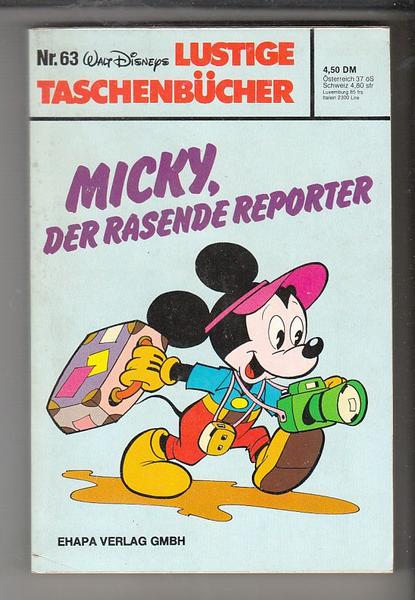 Walt Disneys Lustige Taschenbücher 63: Micky, der rasende Reporter (1. Auflage) (LTB)