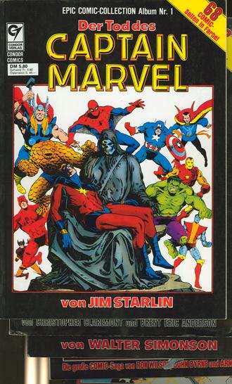 Epic Comic Collection 1-5 komplett (X-Men, Capt. Marvel)