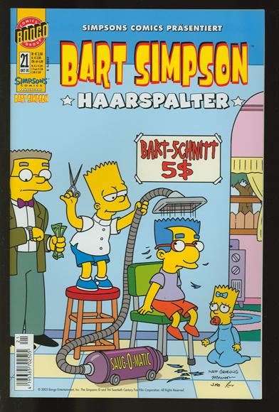Bart Simpson 21: Haarspalter