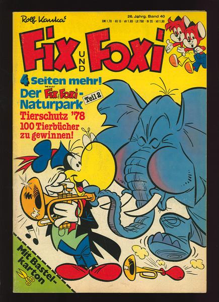 Fix und Foxi: 26. Jahrgang - Nr. 40