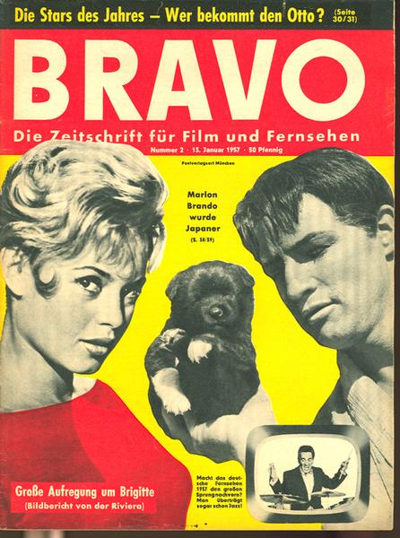 Bravo 1957 Nr. 2 (U. Andress, Alan Ladd u.a.)