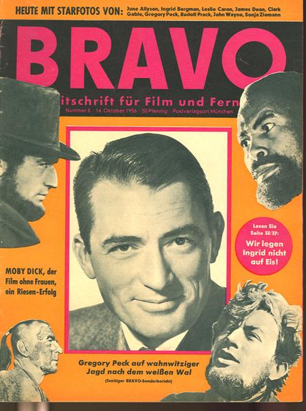 Bravo 1956 Nr. 8 (G. Peck, I. Bergmann u.a.)
