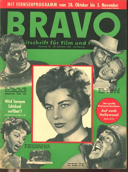 Bravo 1956 Nr. 10 (A. Ekberg, A. Gardner, E. Bartok u.a.)
