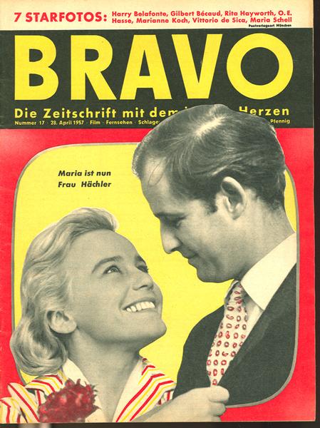 Bravo 1957 Nr. 17 (M. Schell, Th. Lingen, Elvis u.a.)