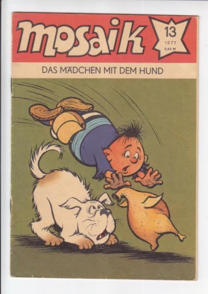 Mosaik 1977: Nr. 1: Das Mädchen mit dem Hund
