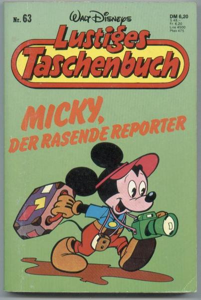 Walt Disneys Lustige Taschenbücher 63: Micky, der rasende Reporter (höhere Auflagen)