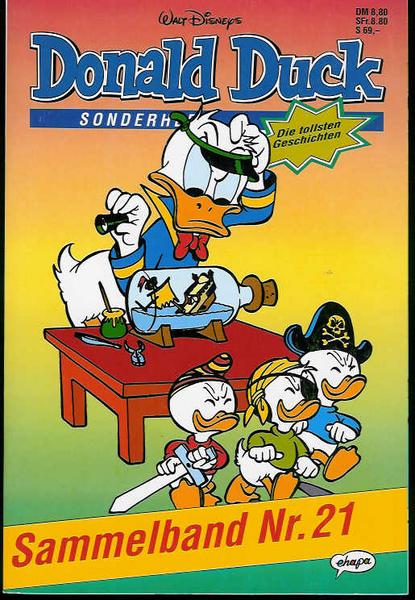 Die tollsten Geschichten von Donald Duck Sammelband Nr. 21 (ungelesene, seltene Österreich-Ausgabe!)